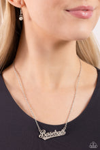 Load image into Gallery viewer, Home Run Haute - White necklace D012
