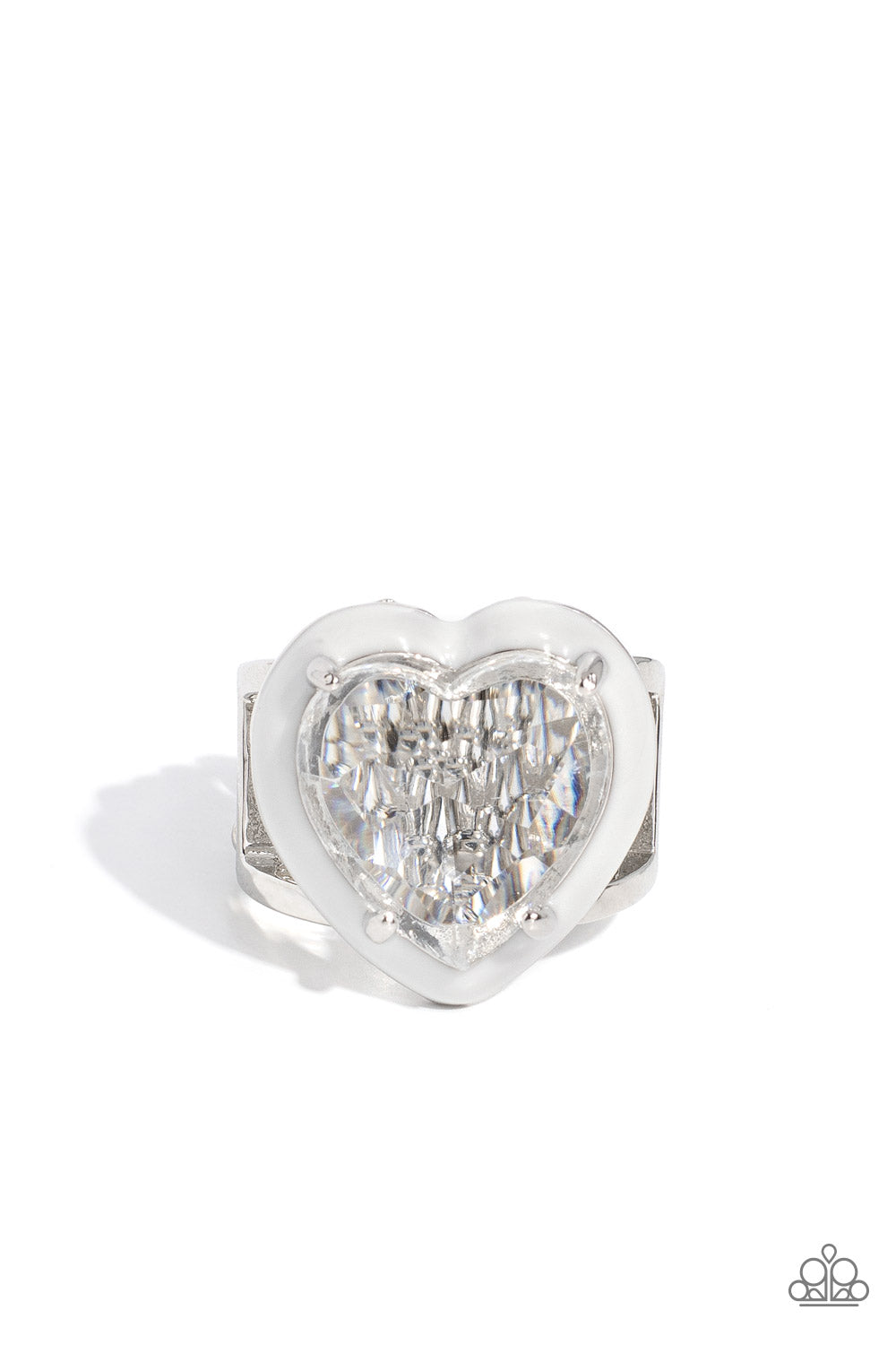 Hallmark Heart - White ring E016