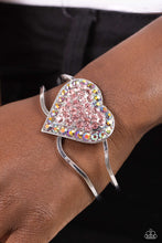 Load image into Gallery viewer, Flirtatious Finale - Pink hinge bracelet E004
