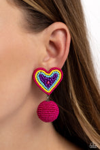 Load image into Gallery viewer, Spherical Sweethearts - Multi post earring E063
