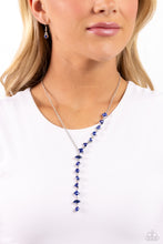 Load image into Gallery viewer, Diagonal Daydream - Blue necklace A070
