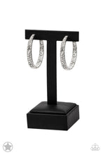 Load image into Gallery viewer, GLITZY By Association - white hoop earring 876
