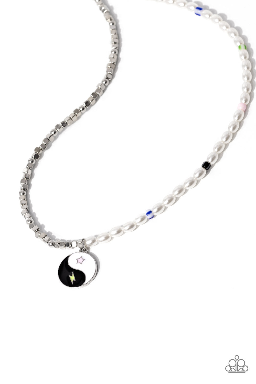 Youthful Yin and Yang - Black necklace A100