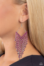 Load image into Gallery viewer, V Fallin - Pink earring A095
