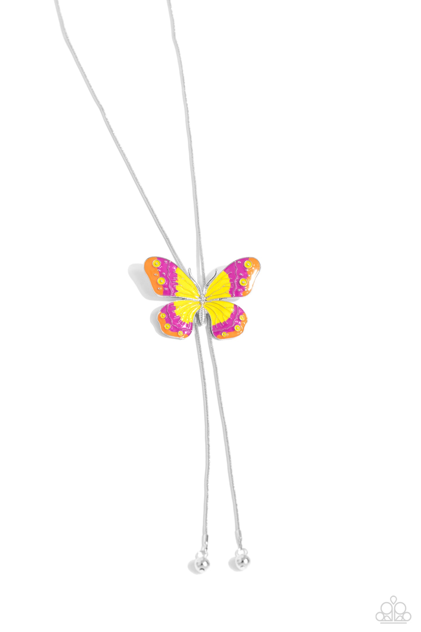Suspended Shades - Yellow necklace E011