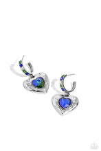 Load image into Gallery viewer, We Are Young - Green hoop earring E013
