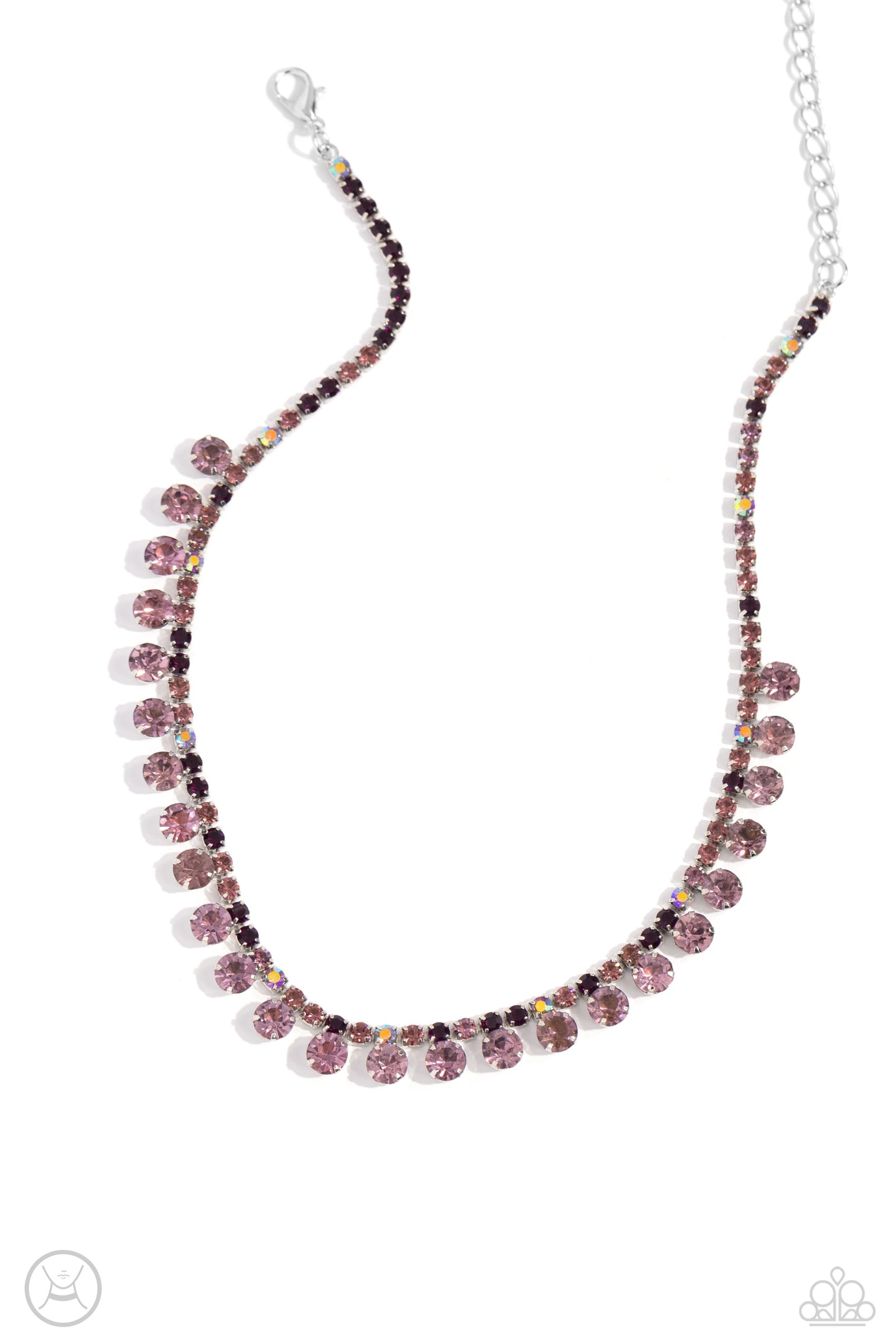 Ritzy Rhinestones - Purple necklace B086