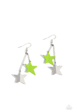 Load image into Gallery viewer, Stellar STAGGER - Green earring B098
