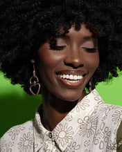 Load image into Gallery viewer, Padlock Your Heart - Copper earring A034
