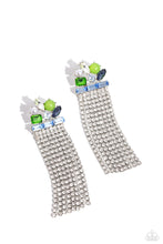 Load image into Gallery viewer, Horizontal Hallmark - Blue earring A090
