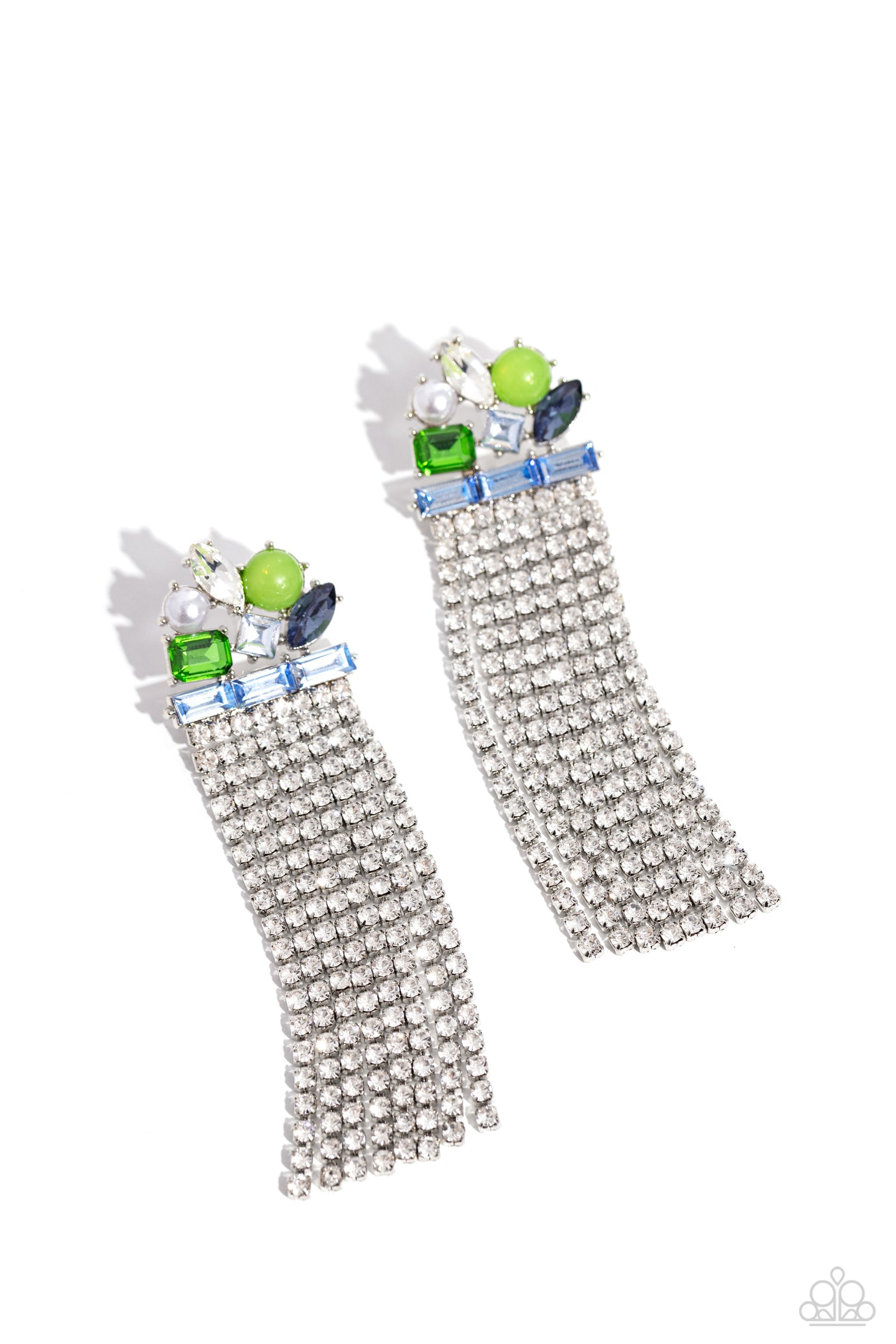 Horizontal Hallmark - Blue earring A090