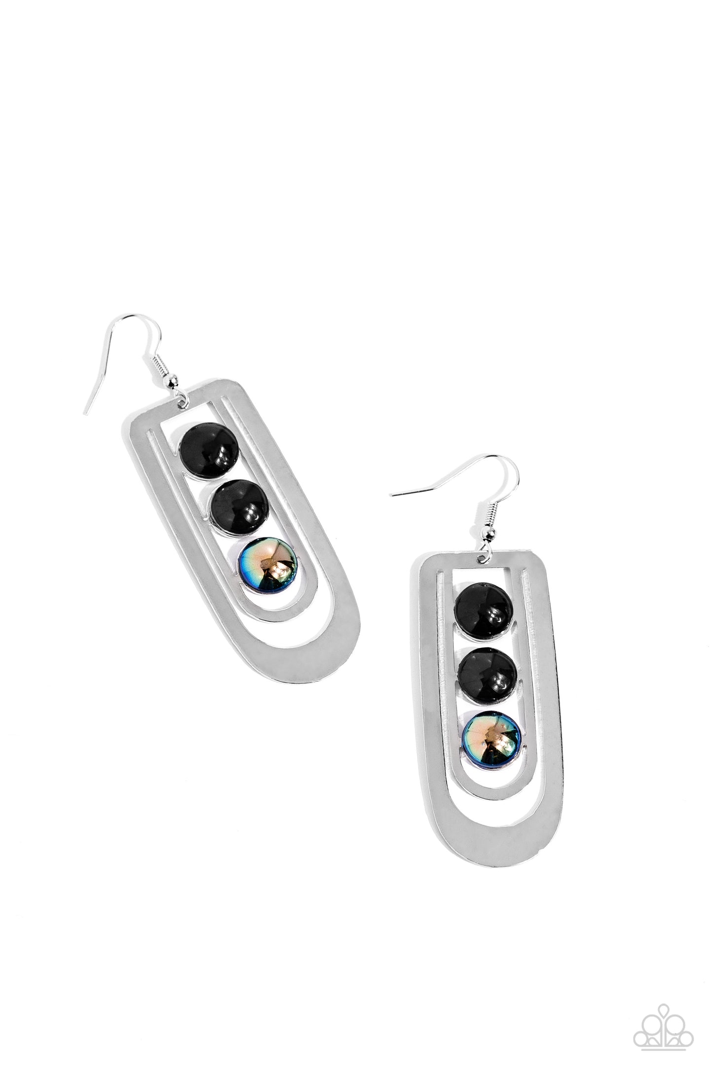 Layered Lure - Black  earring A096