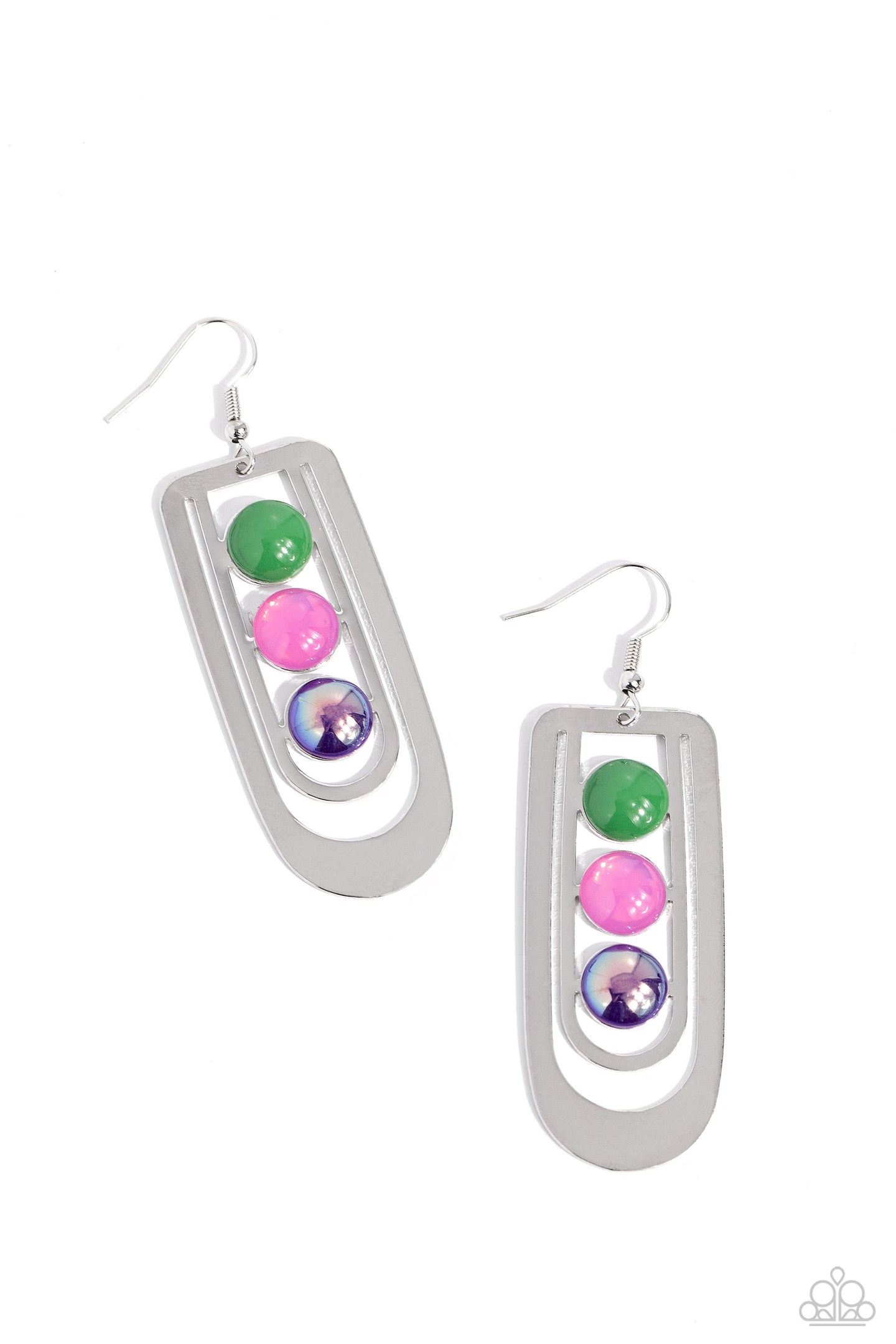 Layered Lure - Multi earring E010