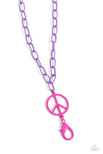 Load image into Gallery viewer, Tranquil Unity - Purple lanyard E010
