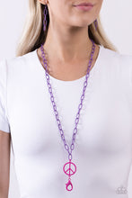 Load image into Gallery viewer, Tranquil Unity - Purple lanyard E010
