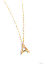 Load image into Gallery viewer, Leave Your Initials - Gold - A necklace A094
