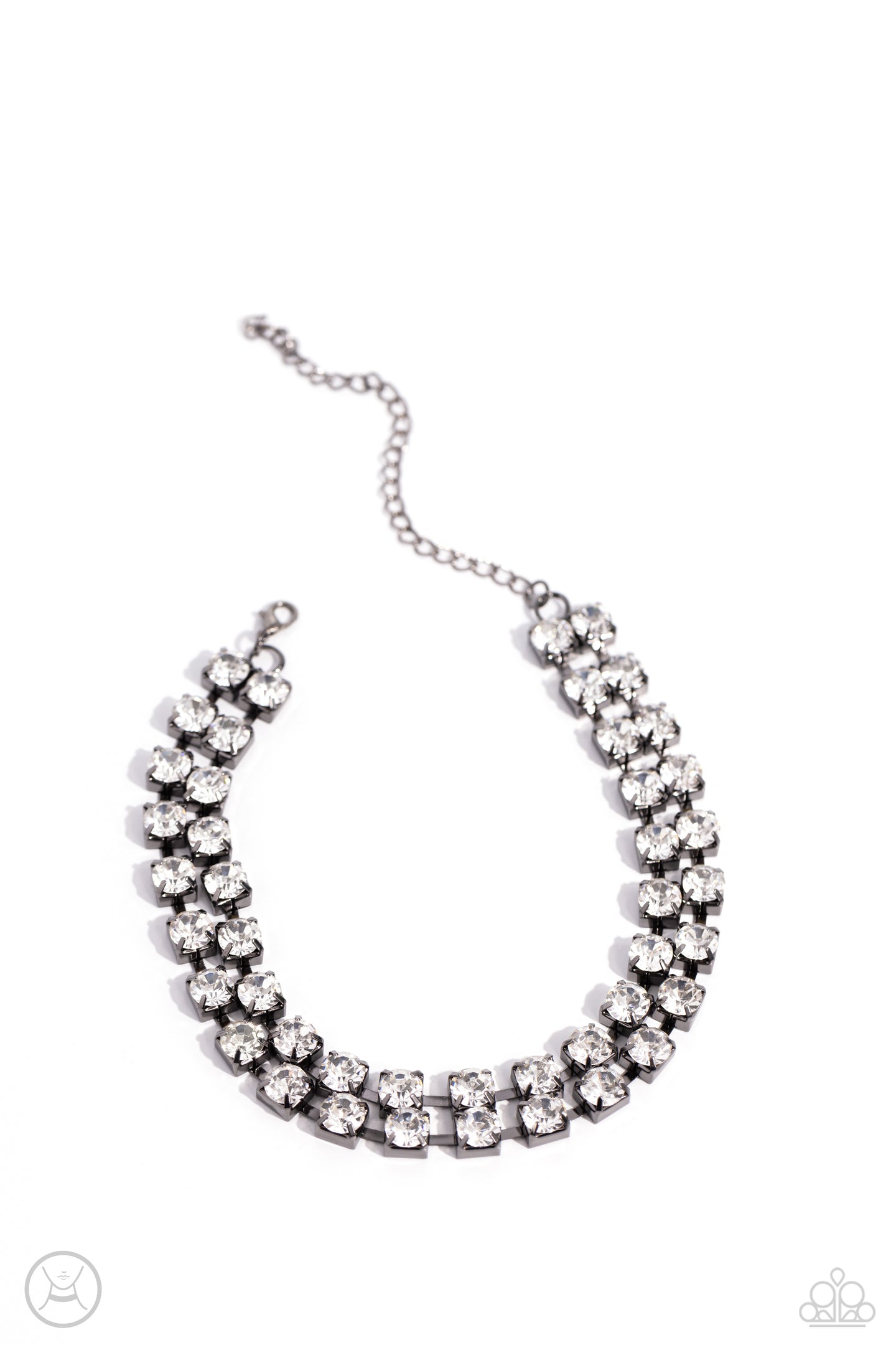 Glistening Gallery - Black choker necklace E015