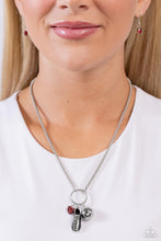 Load image into Gallery viewer, Corner Kick - Red necklace B086
