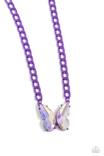 Load image into Gallery viewer, Fascinating Flyer - Purple necklace A077
