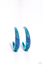 Load image into Gallery viewer, Obsessed with Ombré - Blue hoop earring G050
