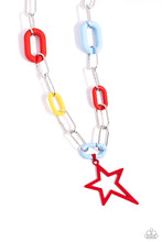 Load image into Gallery viewer, Stargazing Show - Red Necklace E060

