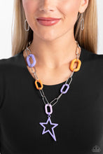 Load image into Gallery viewer, Stargazing Show - Purple necklace 2083
