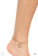 Load image into Gallery viewer, Pampered Peacemaker - Gold anklet E004
