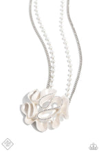 Load image into Gallery viewer, Pleated Power - White necklace  NOV 2023 FF
