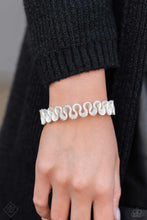 Load image into Gallery viewer, Scrunched Surety - White bracelet  NOV 2023 FF
