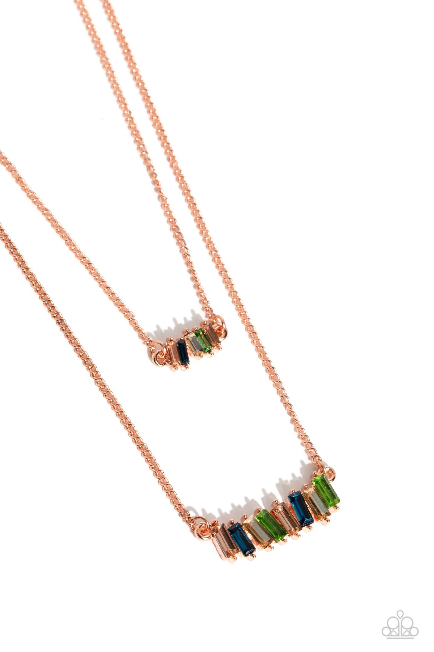 Easygoing Emeralds - Copper necklace B130