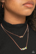 Load image into Gallery viewer, Easygoing Emeralds - Copper necklace B130
