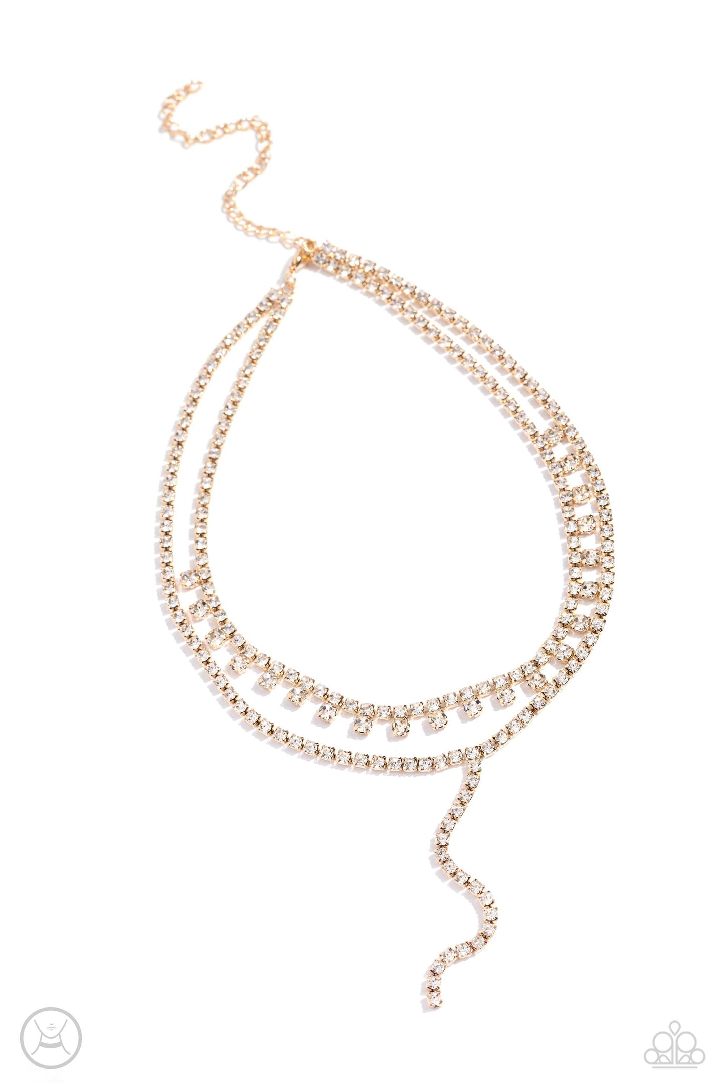 Champagne Night - Gold necklace E007