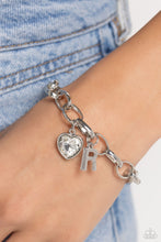 Load image into Gallery viewer, Guess Now Its INITIAL - White - R bracelet D009
