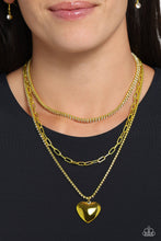 Load image into Gallery viewer, Caring Cascade - Yellow necklace D026
