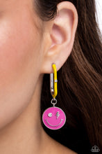Load image into Gallery viewer, Personable Pizzazz - Pink hoop earring A096
