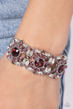 Load image into Gallery viewer, Shimmering Solo - Purple bracelet E017
