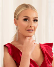 Load image into Gallery viewer, Fiercely Free-Falling - White earring E009
