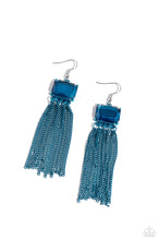 Load image into Gallery viewer, Dreaming Of TASSELS - Blue earring E017
