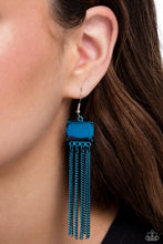 Load image into Gallery viewer, Dreaming Of TASSELS - Blue earring E017
