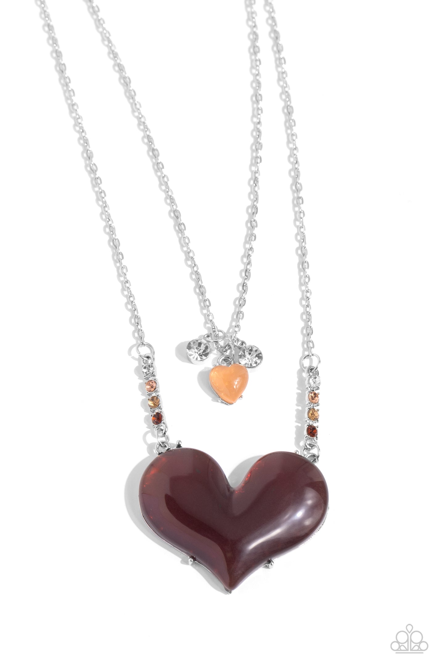 Heart-Racing Recognition - Brown necklace A076