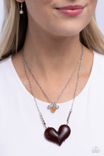 Load image into Gallery viewer, Heart-Racing Recognition - Brown necklace A076
