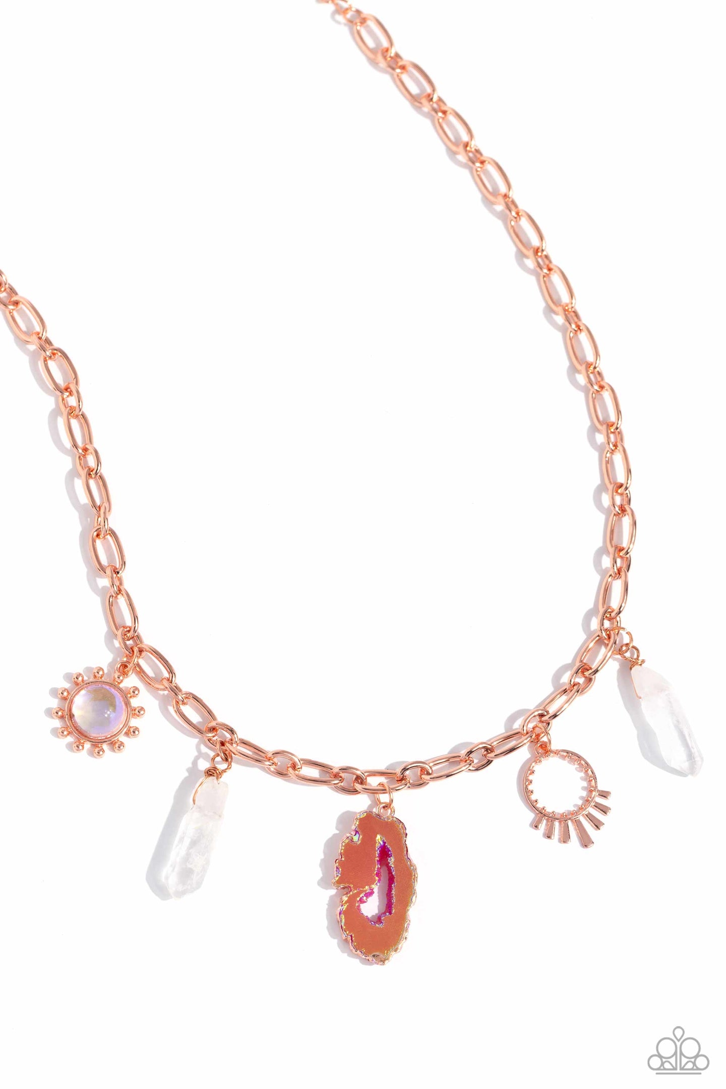 Geode Glam - Copper necklace C029