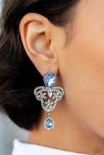 Load image into Gallery viewer, Giving Glam - Blue post earring FEB 2024 E015
