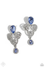 Load image into Gallery viewer, Giving Glam - Blue post earring FEB 2024 E015

