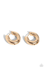 Load image into Gallery viewer, Textured Theme - Gold hoop earring A031
