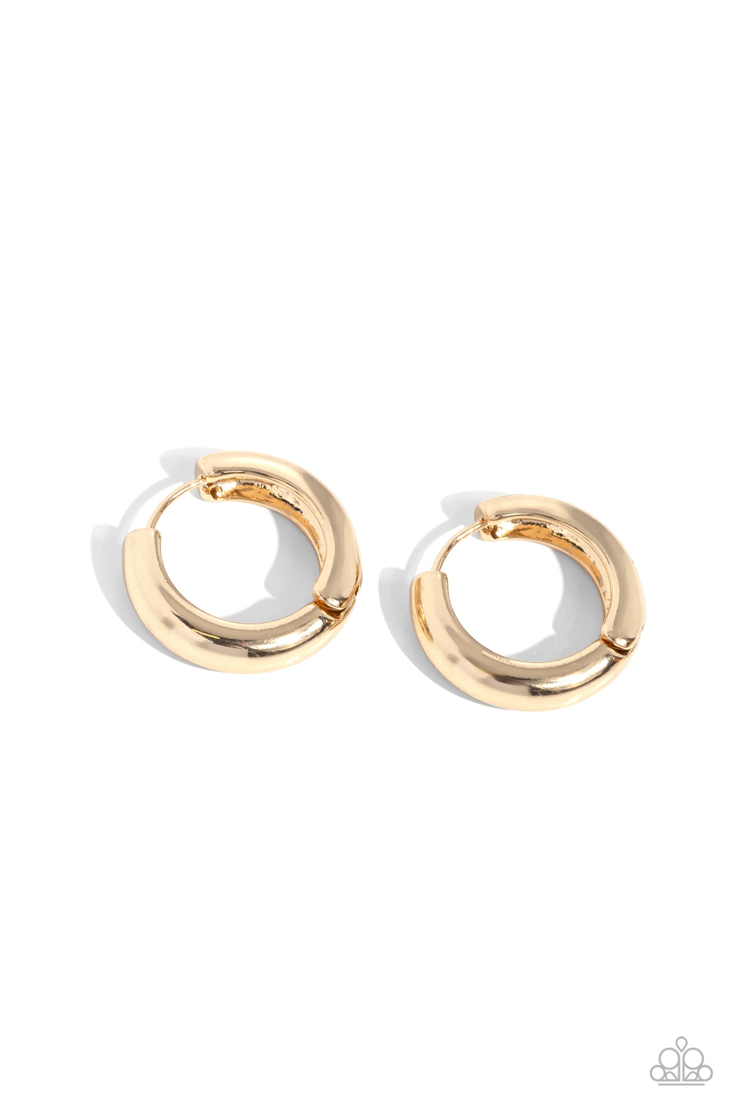 Simply Sinuous - Gold hoop earring B125