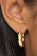 Load image into Gallery viewer, Simply Sinuous - Gold hoop earring B125
