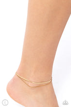 Load image into Gallery viewer, Glistening Gauge - Gold anklet A094
