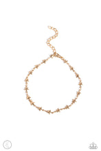 Load image into Gallery viewer, Starry Swing Dance - Gold anklet E013
