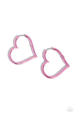 Load image into Gallery viewer, Loving Legend - Pink hoop earring A088

